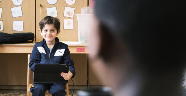 Enfant participant au projet Bildung Beweegt meets BAMSS